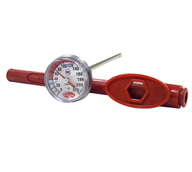 COOP-1246-02 POCKET THERMOMETER 0-220 W/CALIBRATING WRENCH CASE