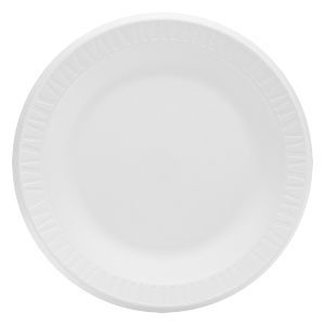 10" FOAM WHITE PLATE  (4/PK/125/CS)