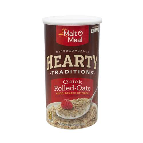 QUICKOATS MALT-O-MEAL QUICK ROLLED OATS 42OZ CANISTER  12EA/CS