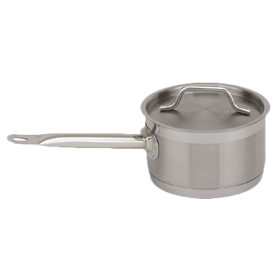 SAUCE PAN 7.6 QUART STAINLESS INDUCTION READY W/ COVER