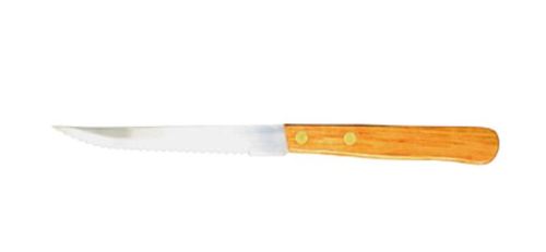 WSK01 STEAK KNIFE WOOD HANDLE POINT TIP