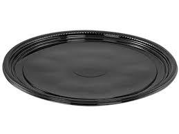 A512PBL 12" ROUND BLACK CATER TRAY (25/CS) (660039)
