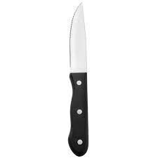BD880528 BLACK DELRIN STEAK KNIFE 5" BLACK HANDLE   1DZ/CS