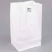 BG20WH WHITE BAG 20# (500/SL) (2SL=1BALE)