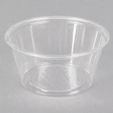2OZ PLASTIC SOUFFLE CUP PLAIN   (2M/CS)