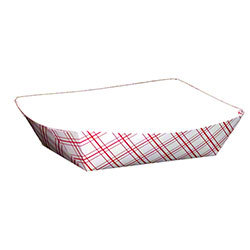 FOOD TRAY, 10# RED/ WHITE(250/CS)