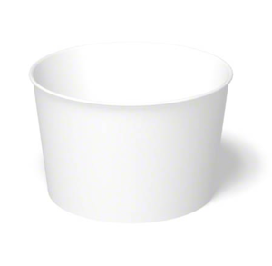 8OZ PAPER FOOD CONTAINER WHITE (20PK/50) * IPS DFR-8WHT