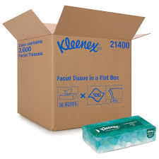 K21400 KLEENEX TISSUE FLAT BOX  (36BX/CS)