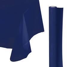 TABLECOVER PLASTIC 40X150 NAVY BLUE PK:4
