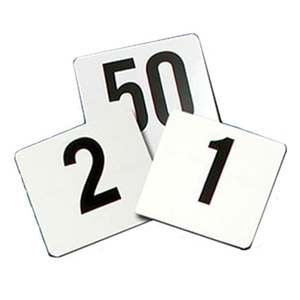 TN1-100 TABLE NUMBER 1-100  (4"SQUARE)