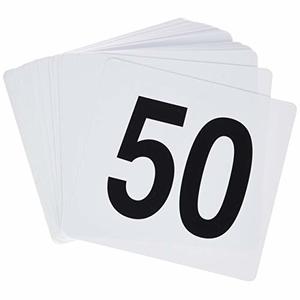 TN1-50 TABLE NUMBERS 1-50 (4" SQUARE)