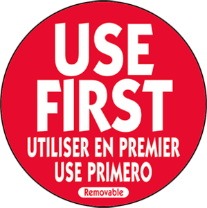 USE FIRST LABEL 3" (500/RL)