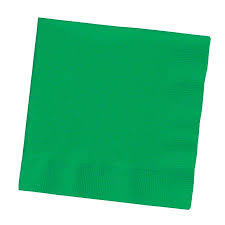 B1010GRN1 BEVERAGE NAPKIN 2 PLY GREEN    (1200/CS)