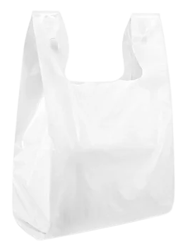 BGT12722-1M T-SHIRT BAG 12X7X22-WHT(1-MIL) *(1M/CS)(1-MIL)