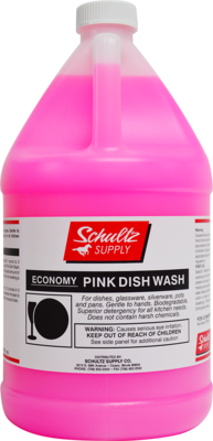 EPDW04 SCHULTZ ECONOMY PINK DISH WASH  4GAL/CS
