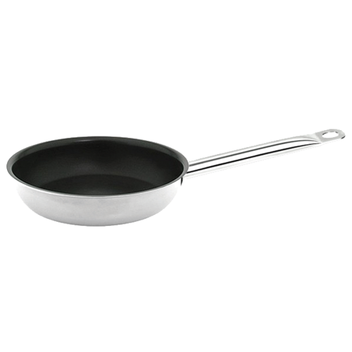 FRY PAN 8" STAINLESS INDUCTION READY NON-STICK