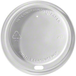 HOTLIDWHT1 DOME LID WHITE 10-20OZ HOT CUP (12PK/100)