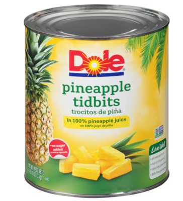 PINE610TB PINEAPPLE TIDBITS 6/10