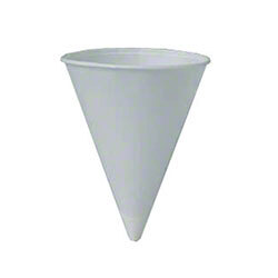 SOLO-42BR CONE SHAPED WATER CUP 4.25OZ ROLLED EDGE  (25/200) *(5M/CS)