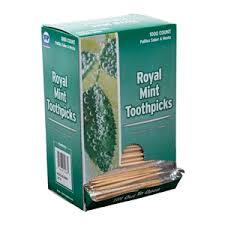 TPK-INDMNT MINT TOOTHPICKS CELLO WRAPPED  12BX/1000/CS