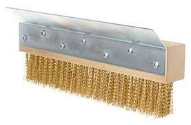 BRUSH PIZZA OVEN HEAD ONLY BRASS BRISTLE