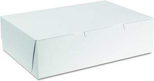 1/4 BAKERY BOX 1025 (14X10X4) WHITE 1-PIECE 100 / BL