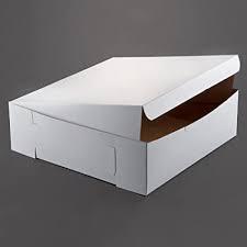 BAKERY BOX 16X16X5 WHITE  50/CS