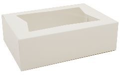 BAKERY BOX 8X5-3/4X2-1/2 WHITE W/ WINDOW  200/CS
