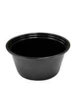 SOUFFLE 3 1/4 OZ BLACK   (25PK/100) USES LID CPCL04