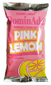 DOMINADEPLEM PINK LEMONADE DRINK MIX 21.6OZ MAKES 2 GAL   12EA/CS