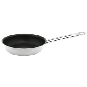 FRY PAN 8" STAINLESS INDUCTION READY NON-STICK