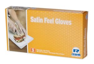 SATIN FEEL POLY GLOVE LARGE (10BX/100)