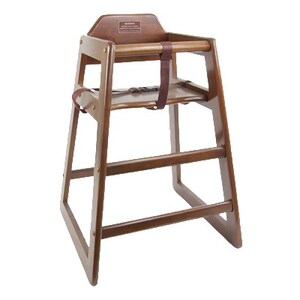 HIGH CHAIR / YOUTH HARDWOOD WALNUT ASSEMBLED STD DINING HT