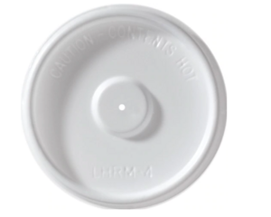 LID FLAT FOR 4OZ HOT CUP WHITE ( 1 M / CS )