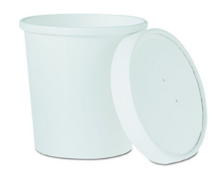 SOLO FOOD COMBO WHITE 16OZ VENTED LID  250/CS