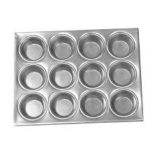 MUFFIN PAN 12 CUP ALUMINUM HEAVY DUTY