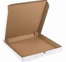 PIZZA BOX 10X10X2 WHITE/ BROWN  50/BL  MICHIGAN