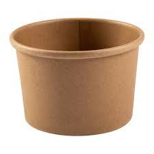 8OZ PAPER FOOD CONTAINER BROWN  (500/CS)