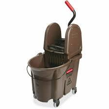 35 QUART COMBO MOP BUCKET AND WRINGER DOWN PRESS BROWN