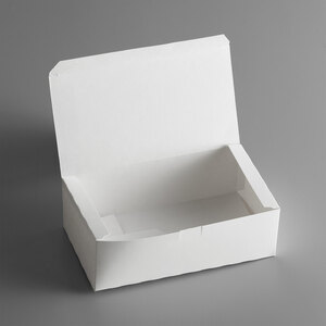 DINNER BOX WHITE 9X5X4 ONE PIECE  (250/CS) *1629377