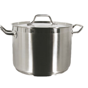 STOCK POT 8 QUART STAINLESS INDUCTION READY