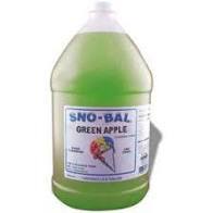 SYR04SBGA SNO BALL GREEN APPLE SYRUP   4GAL/CS