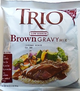 TRIO BROWN GRAVY MIX (LOW SODIUM) (8-16 OZ/CS)