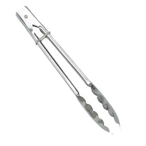 UTILITY TONGS 9" STAINLESS HEAVY DUTY