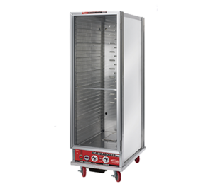 HEATED PROOFER CABINET NON-INSULATED W / CASTERS CLEAR DOOR 120V