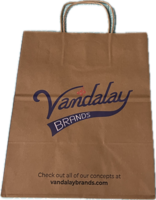 SHOPPING BAG KRAFT 10X7X12 "VANDALAY" 250/BL
